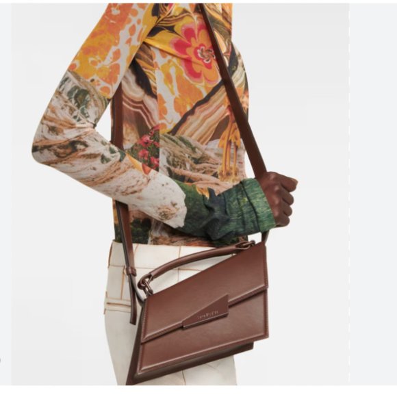 Acne Studios Distorted Leather Top Handle Bag MSRP$1350 RARE FIND - Picture 2 of 14